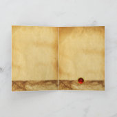 緑の花を持つオ葉レンジの木 シーズンカード (内部)