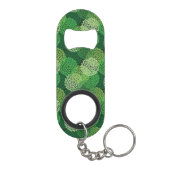 緑の花パターン キーホルダー栓抜き (裏面)