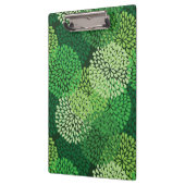 緑の花パターン クリップボード (左)