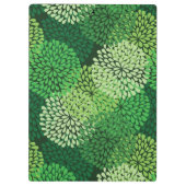 緑の花パターン クリップボード (裏面)