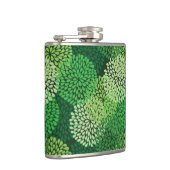 緑の花パターン フラスク (右)
