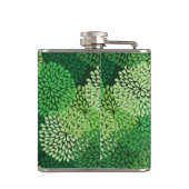 緑の花パターン フラスク (裏面)