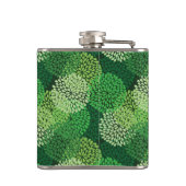 緑の花パターン フラスク (裏面)