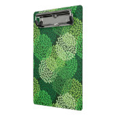 緑の花パターン ミニクリップボード (アングル2)