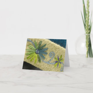 緑の花及びつる植物 カード