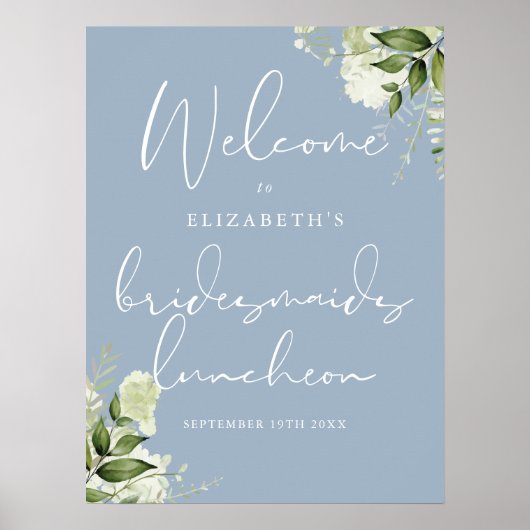 緑の花嫁のランチ歓迎サイン ポスター (正面)