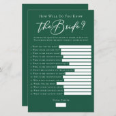 緑の花嫁ウェルシャワーゲームを知っている (正面/裏面)