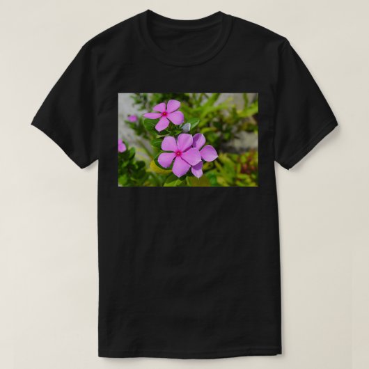 緑の花弁を用いた葉熱帯気候花 Tシャツ (デザイン正面)