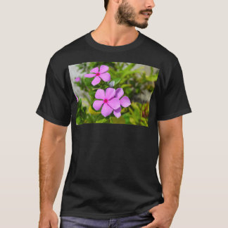 緑の花弁を用いた葉熱帯気候花 Tシャツ