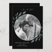 緑の花束 セーブザデート (正面/裏面)