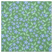 緑の花柄のDitsyの明るく青いタマキビ ファブリック (見本)