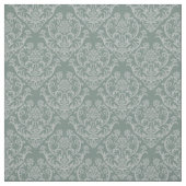 緑の花模様の壁紙 ファブリック (見本)