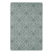 緑の花模様の壁紙 ミニクリップボード (裏面)