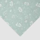 緑の花淡い色の葉のパターン自然の切り離し 薄葉紙 (詳細)