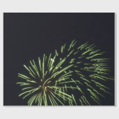 緑の花火のギフト用包装紙 ラッピングペーパー (フラット)
