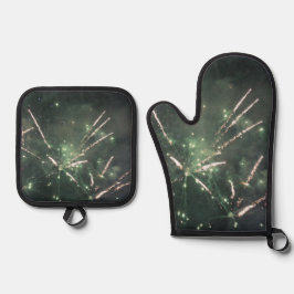 緑の花火 鍋つかみ&鍋敷きセット