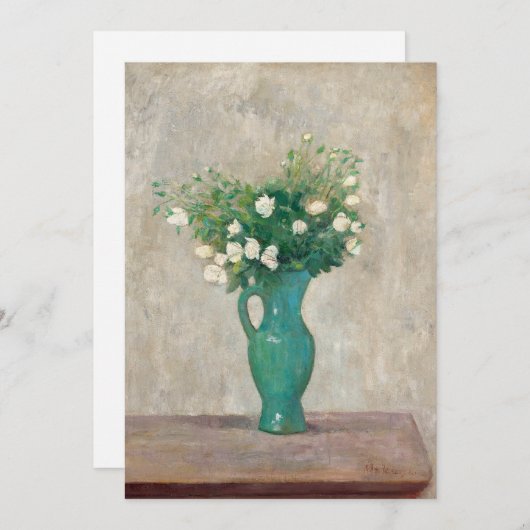 緑の花瓶の花束 | タデウスマコフスキー (正面/裏面)