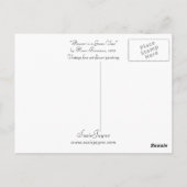 緑の花瓶の花 ポストカード (裏面)