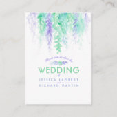 緑の花結婚のカスケード情報エンクロージャカード エンクロージャーカード (正面)