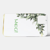 緑の花面 Case-Mate iPhoneケース (裏面 (横))