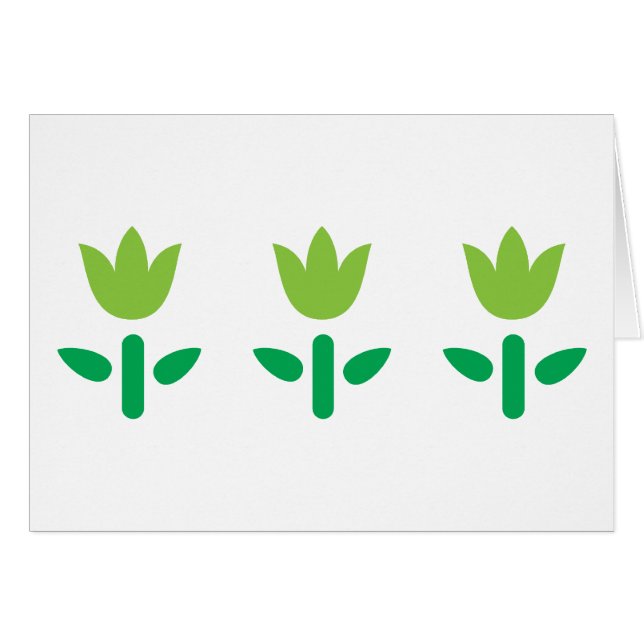 緑の花3 (正面横)