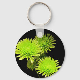 緑の花 キーホルダー