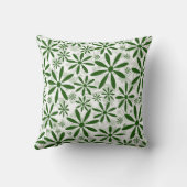 緑の花 クッション (裏面)