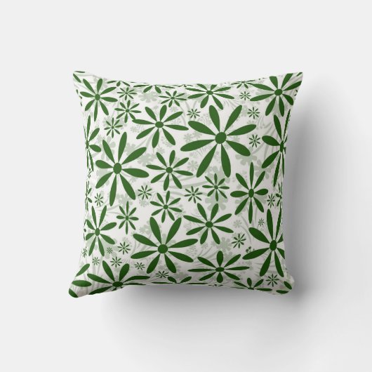 緑の花 クッション (裏面)