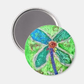 緑の花 マグネット (正面/裏面)