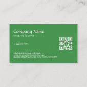 緑の花 名刺 (裏面)