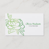 緑の花 名刺 (正面)