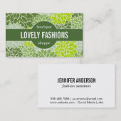 緑の花 名刺 (正面/裏面)