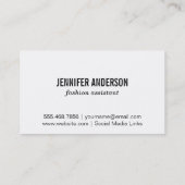 緑の花 名刺 (裏面)