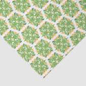 緑の花、花の模様、花の模様 薄葉紙 (詳細)