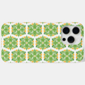 緑の花、花の模様、花の模様 Case-Mate iPhoneケース (裏面 (横))