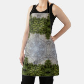 緑の苔と大地の自然アート エプロン (インサイチュ)