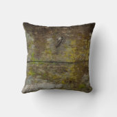 緑の苔のテクスチャと背景。抽象芸術、生きている クッション (裏面)