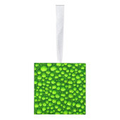 緑の苔のパターン キューブオーナメント (右)