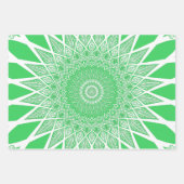 緑の苗木の曼荼羅 ラッピングペーパーシート (正面2)