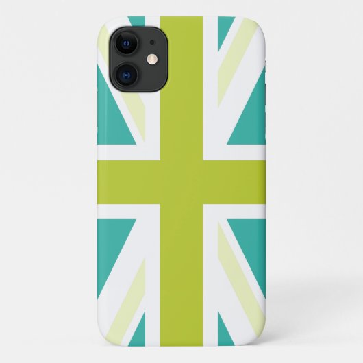 緑の英国国旗 Case-Mate iPhoneケース (裏面)