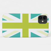 緑の英国国旗 Case-Mate iPhoneケース (裏面(横))