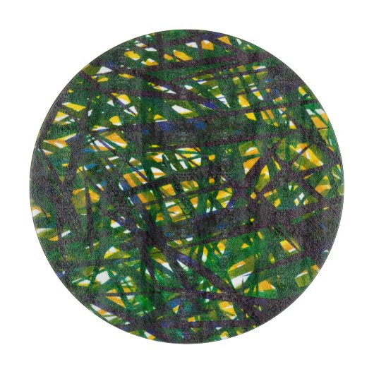 緑の茂みII カッティングボード (正面)