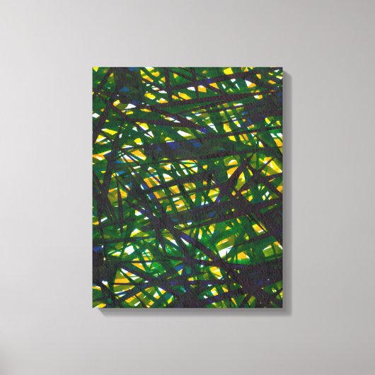 緑の茂みII キャンバスプリント (正面)