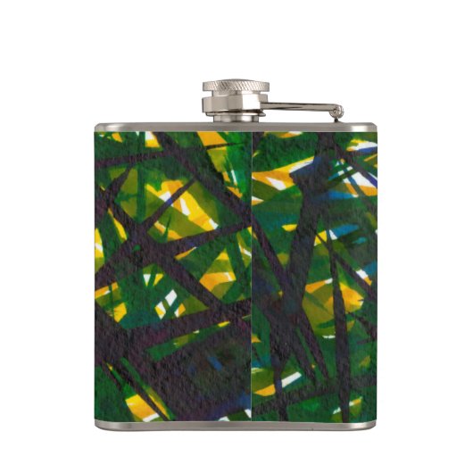 緑の茂みII フラスク (裏面)