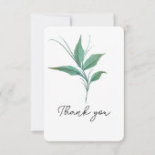 緑の茎ありがとう サンキューカード (正面)