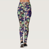 緑の茶色のチームで蜂の巣箱のスタイル? レギンス (裏面)