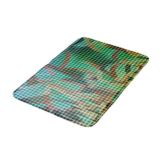 緑の茶色のバスケットスタイルはドライストローに似ている バスマット (アングル)