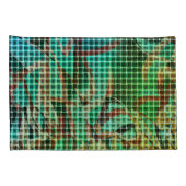 緑の茶色のバスケットスタイルはドライストローに似ている 枕カバー (裏面-右)