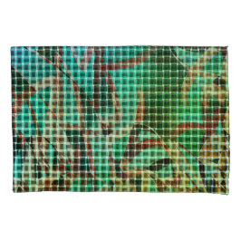 緑の茶色のバスケットスタイルはドライストローに似ている 枕カバー