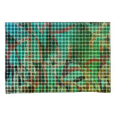 緑の茶色のバスケットスタイルはドライストローに似ている 枕カバー (正面右)